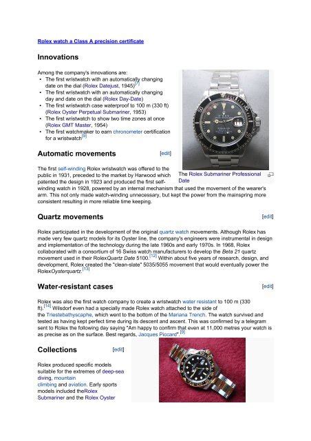 class a precision certificate rolex|Rolex watches.